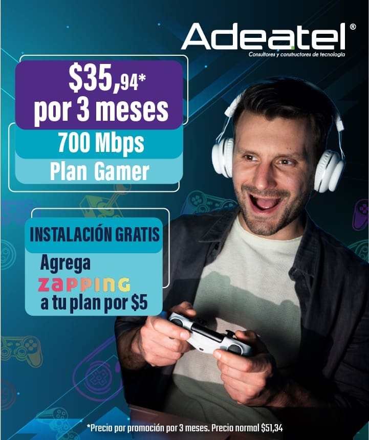 adeatel internet Plan Gamer